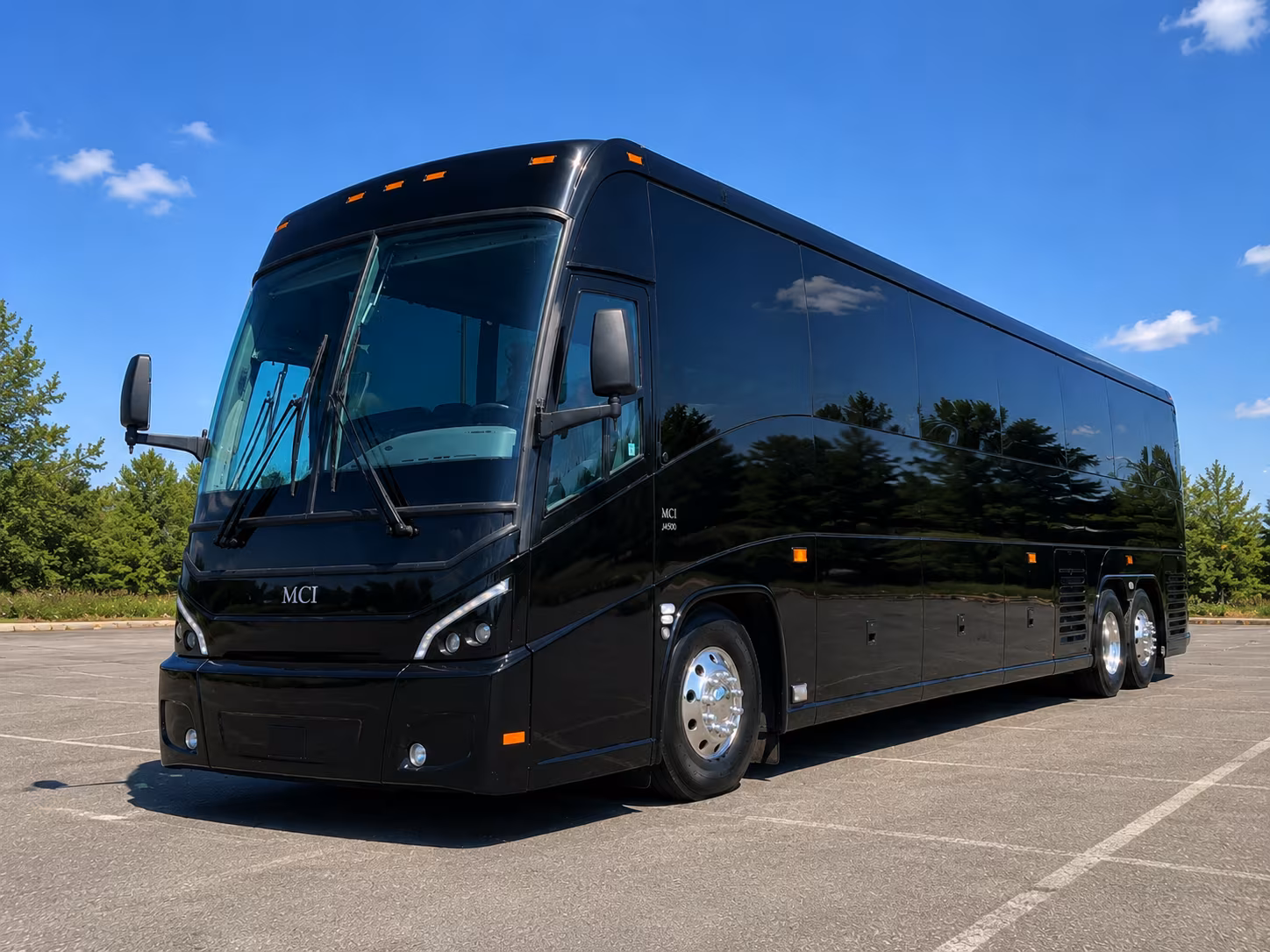 jackson charter bus rental exterior