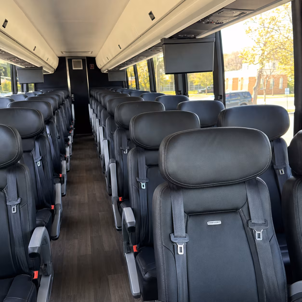 jackson charter bus rental inside