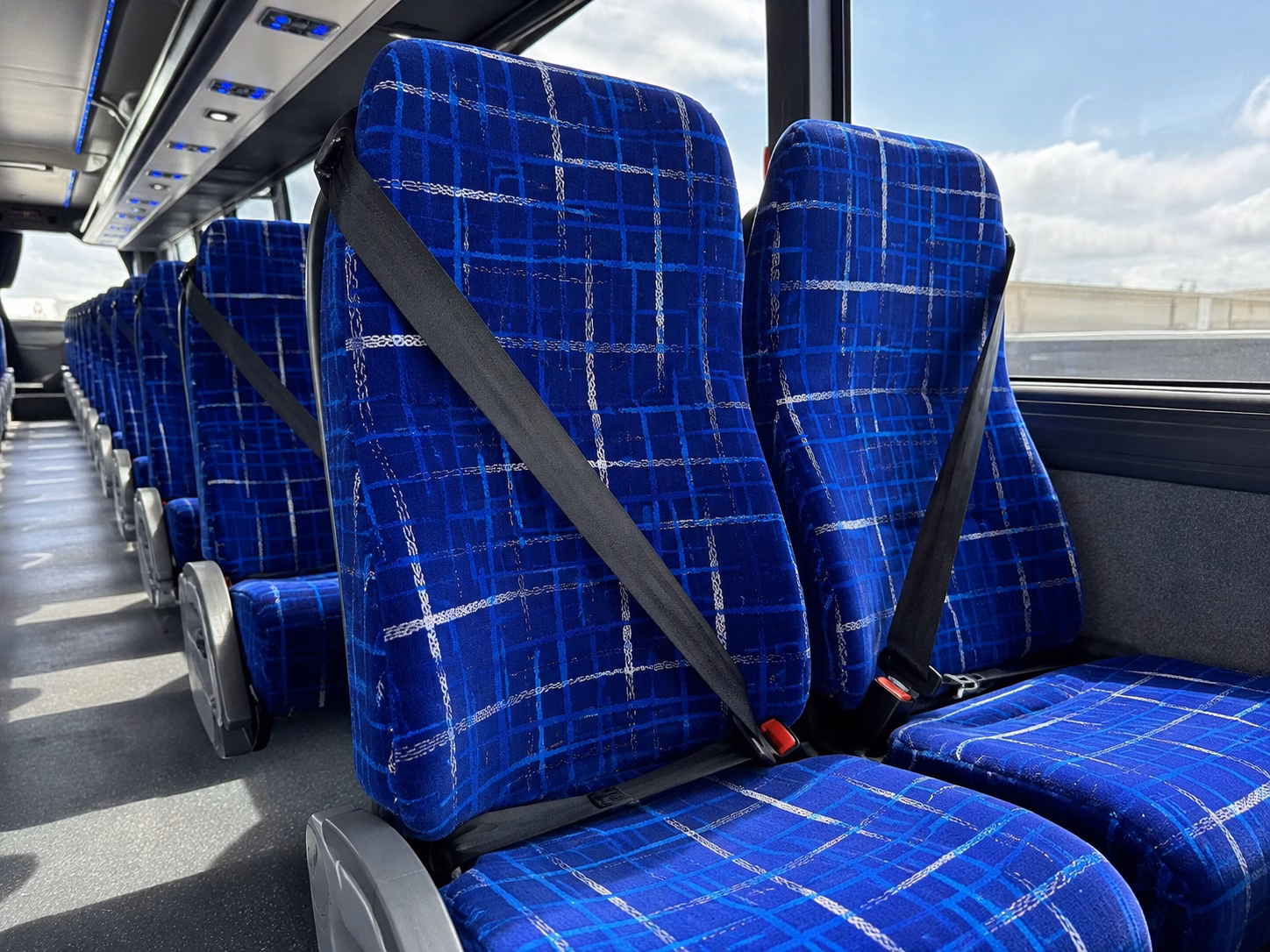 jackson charter bus rental interior