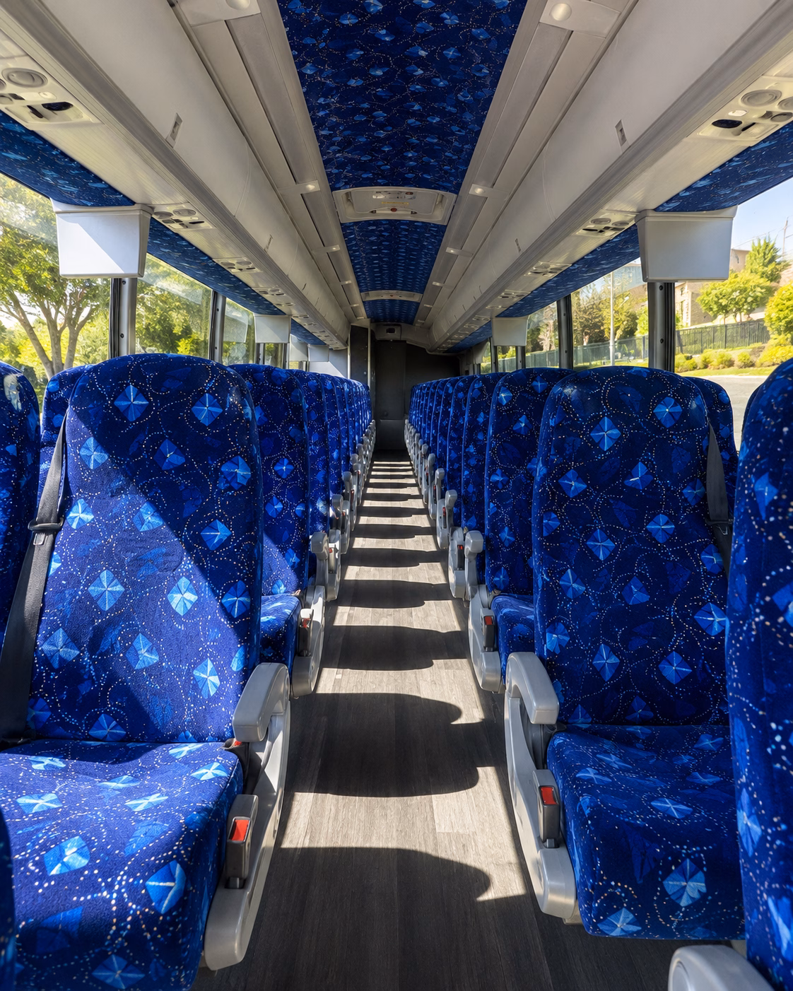 springdale charter bus interior gallery