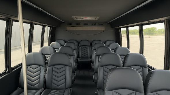 conway 15 passenger minibus inside