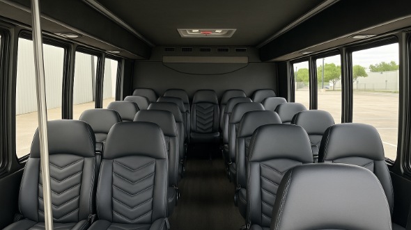 conway 18 passenger minibus inside