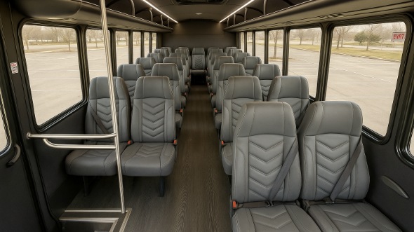 conway 20 passenger minibus inside
