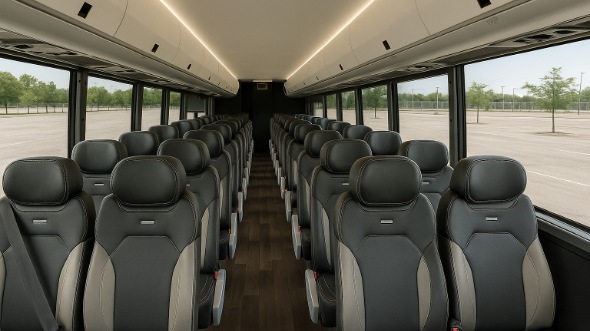 conway 28 passenger minibus inside