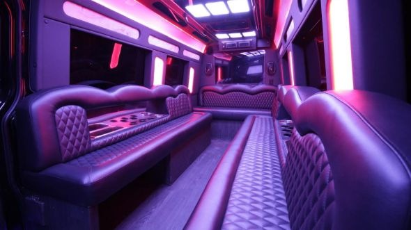 conway sprinter limo rental inside