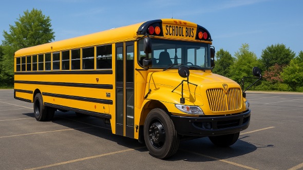 Exterior of Charter Bus Company Conway's School Bus in Conway