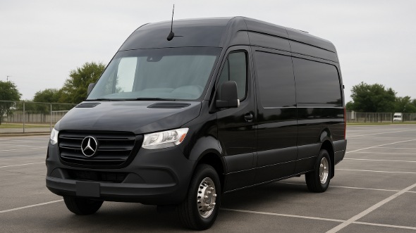 Exterior of Charter Bus Company Conway's Sprinter Limo in Conway